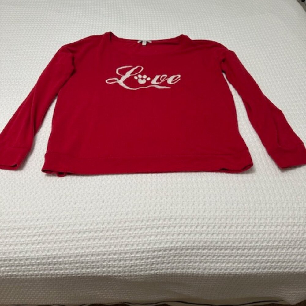 P.J. Salvage Red Love Sweatshirt